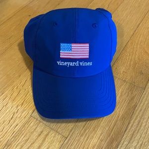 Blue vineyard vines American flag hat